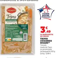 Super U BIGARD Tripes cuisinees offre