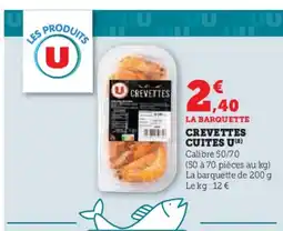 Super U Crevettes cuites u offre