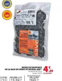 Super U Moule de bouchot de la baie du mont st michel aop offre