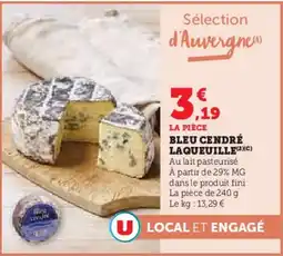 Super U Bleu cendré laqueuille offre