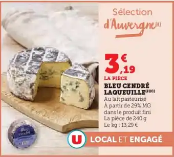 Super U Bleu cendré laqueuille offre