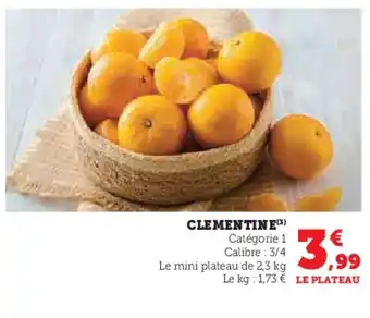 Super U Clementine offre