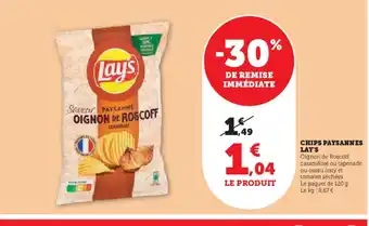 Super U LAY'S Chips paysannes offre