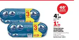 Hyper U PETIT NAVIRE Thon entier au naturel offre