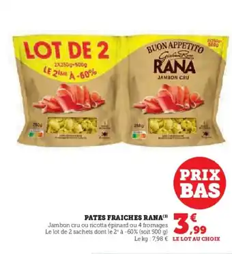 Hyper U RANA Pates fraiches offre