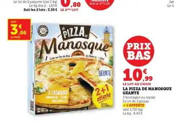 Hyper U La pizza de manosque geante offre
