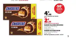 Hyper U SNICKERS Barres glacees offre