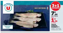 Hyper U Truite portion filiere u offre