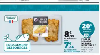 Hyper U Filet de limande du nord meuniere u offre