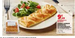 Hyper U Tresse jambon emmental ou provençale ou forestière offre