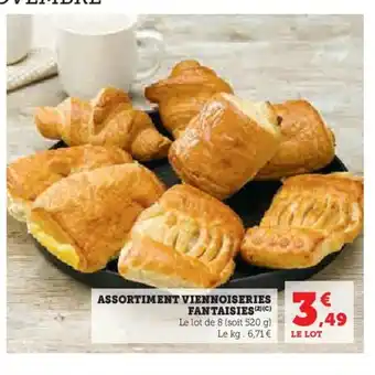 Hyper U Assortiment viennoiseries fantaisies offre