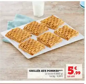 Hyper U Grillés aux pommes offre