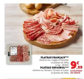Hyper U Plateau français offre