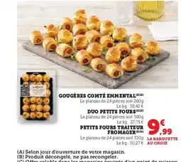 Hyper U Gougères comté emmental offre