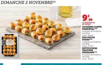 U Express Gougères comté emmental offre