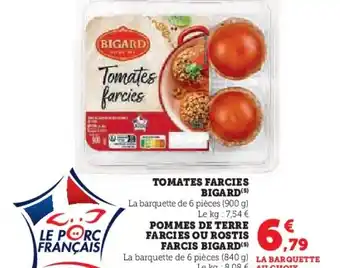 U Express BIGARD Tomates farcies offre