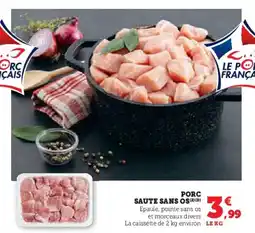 U Express Porc saute sans os offre