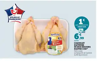 U Express MAITRE COQ Coquelet eleveurs de nos regions offre