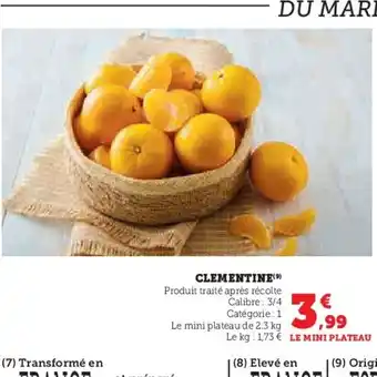 U Express Clementine offre