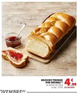 U Express Brioche tressee pur beurre offre