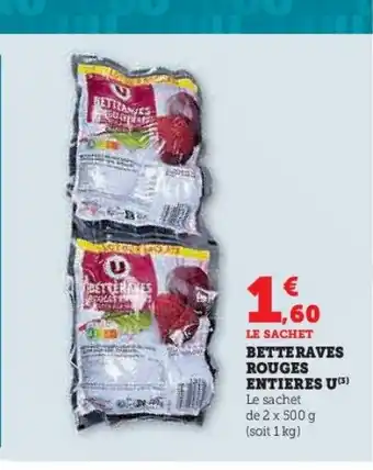 U Express Betteraves rouges entieres u offre