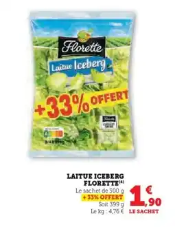U Express FLORETTE Laitue iceberg offre