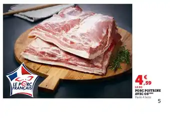 U Express Porc poitrine avec os offre