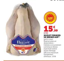 U Express Poulet fermier de bresse aop offre