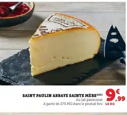 U Express Saint paulin abbaye sainte mère offre