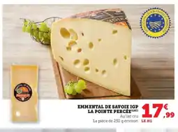 U Express Emmental de savoie igp la pointe percée offre