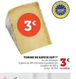 U Express Tomme de savoie igp offre