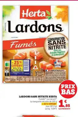 U Express HERTA Lardons sans nitrite offre