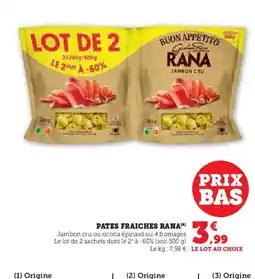 U Express RANA Pates fraiches offre