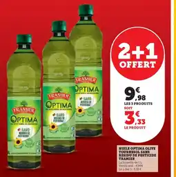 U Express TRAMIER Huile optima olive tournesol sans residu de pesticide offre
