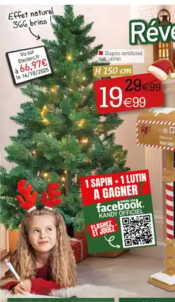 Kandy Sapin artificiel offre