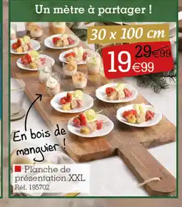 Kandy Planche de présentation XXL offre