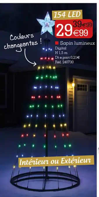 Kandy Sapin lumineux offre