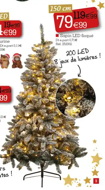 Kandy Sapin LED floqué offre