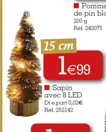 Kandy Sapin avec 8 LED offre