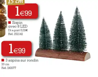 Kandy 3 sapins sur rondin offre