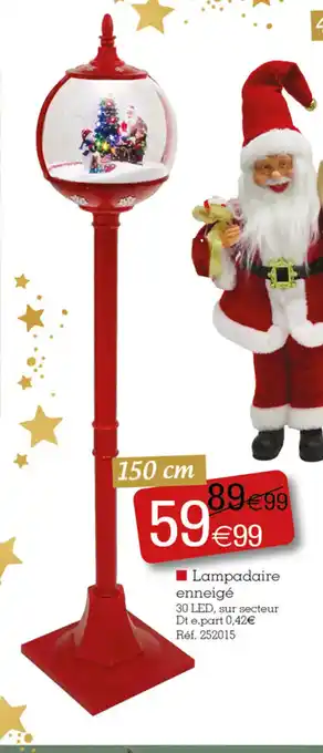 Kandy Lampadaire enneigé offre