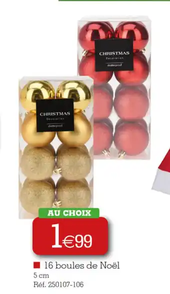 Kandy 16 boules de Noël offre