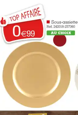 Kandy Sous-assiette offre