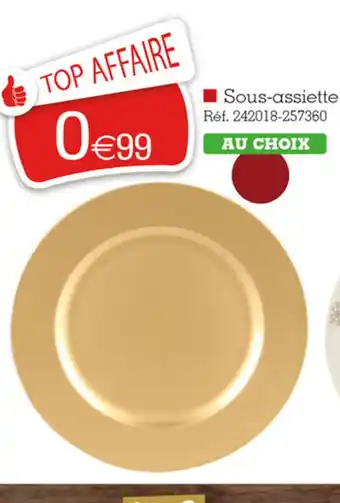 Kandy Sous-assiette offre