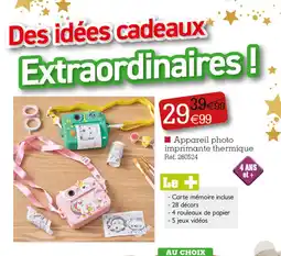 Kandy Appareil photo imprimante thermique offre