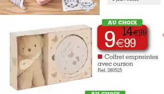 Kandy Coffret empreintes avec ourson offre