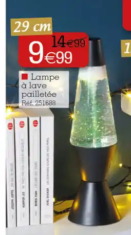 Kandy Lampe à lave pailletée offre