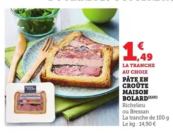 MAISON BOLARD Pâte en croûte
