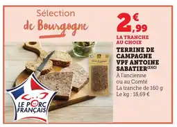 Maximarché Terrine de campagne vpf antoine sabatier offre