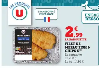 Maximarché Filet de merlu fish & chips u offre